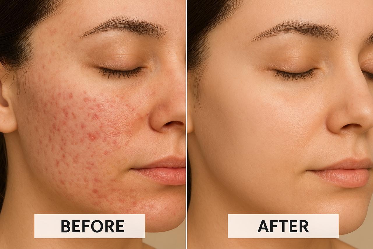 Acne Treatment Before and After at SKINIII Clinic
