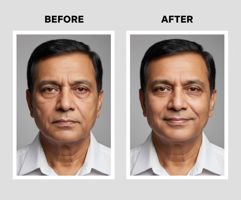 Anti Aging Treatment Before and After at SKINIII Clinic